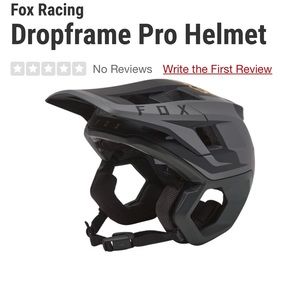 Fox racing dropframe helmet